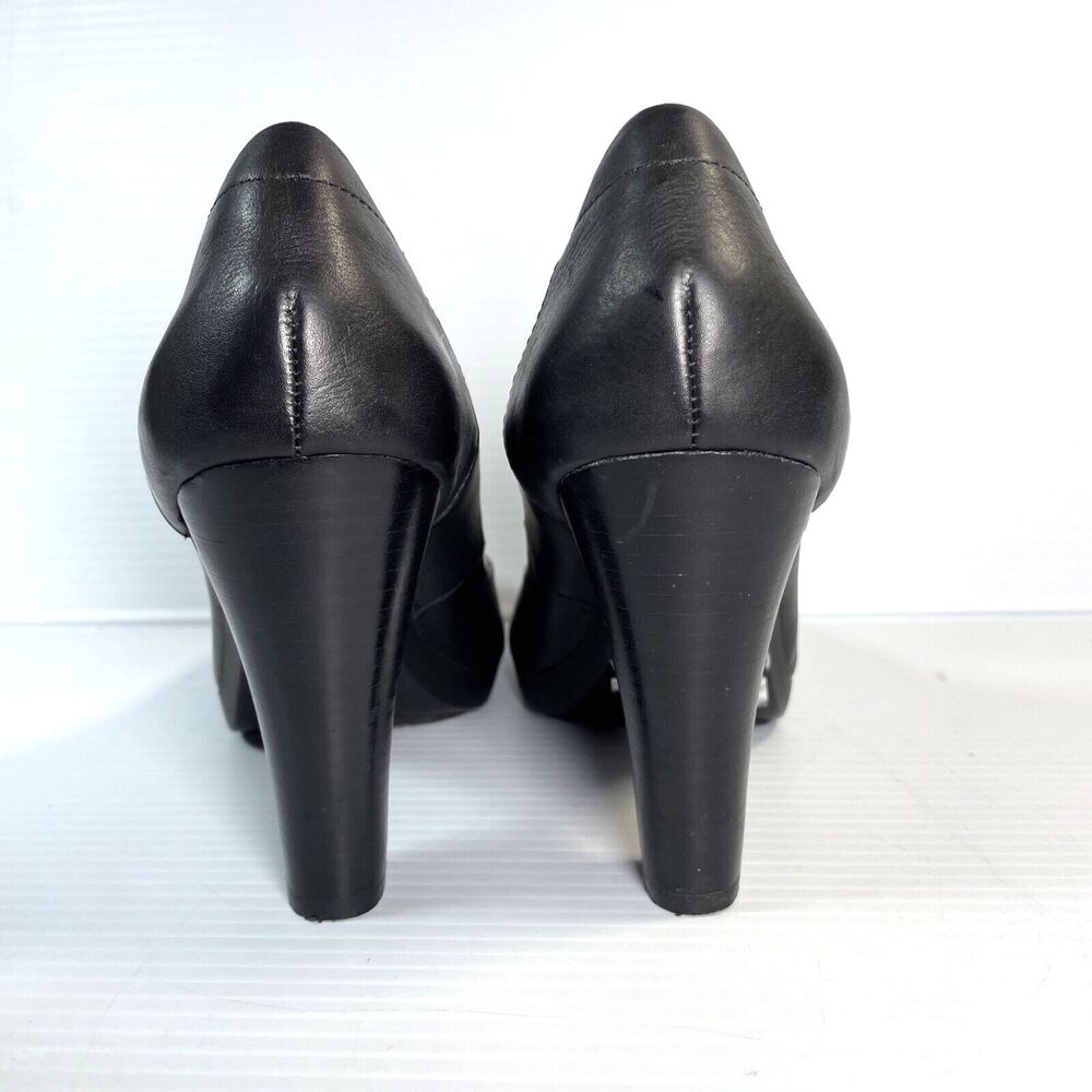 NEW Womens TSUBO black & gray leather & suede pump shoes sz 7.5 M - Picture 2 of 11